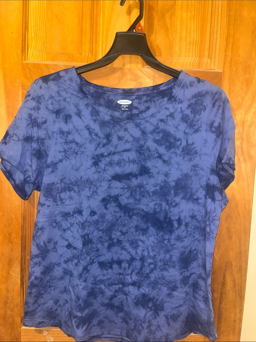 Old Navy Women's Blue Tie-Dye EVERYWEAR Short Sleeve Tee